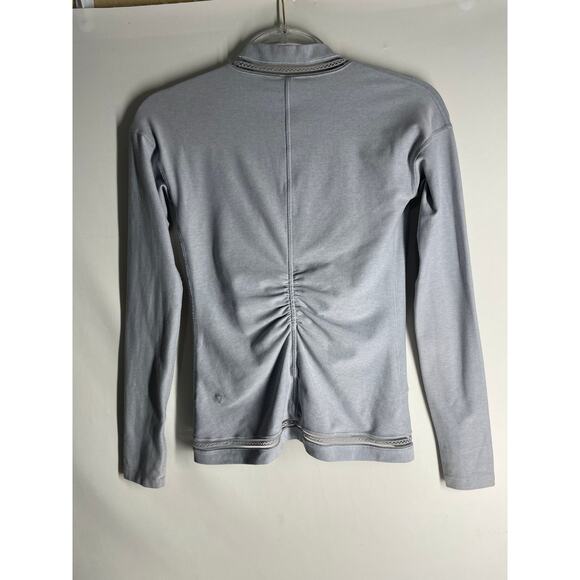 Ivivva On the move front knot twist sweater Thumbholes Girls Size 12 Lululemon - Picture 6 of 9